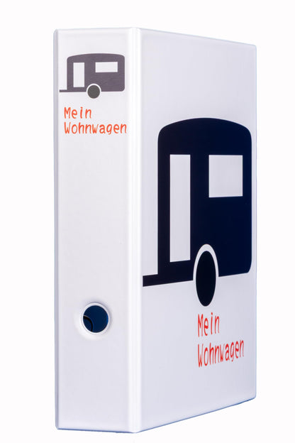 Mein Wohnwagen  – A4 PVC Motivordner mit 2-Ring-Mechanik