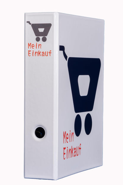 Mein Einkauf - A4 PVC-Ordner mit 2-ring Mechanik