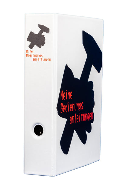 Meine Bedienungsanleitungen – A4 PVC-Ordner mit 2-Ring-Mechanik