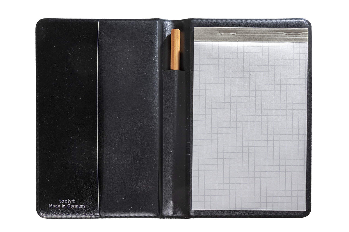 Tooly Kunstleder Schreibmappe DIN A 6, Block ist schmäler,Tooly Kunstleder Mäppchen. Made in Germany - keine Importware