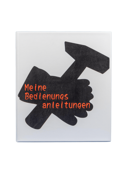 Meine Bedienungsanleitungen – A4 PVC-Ordner mit 2-Ring-Mechanik
