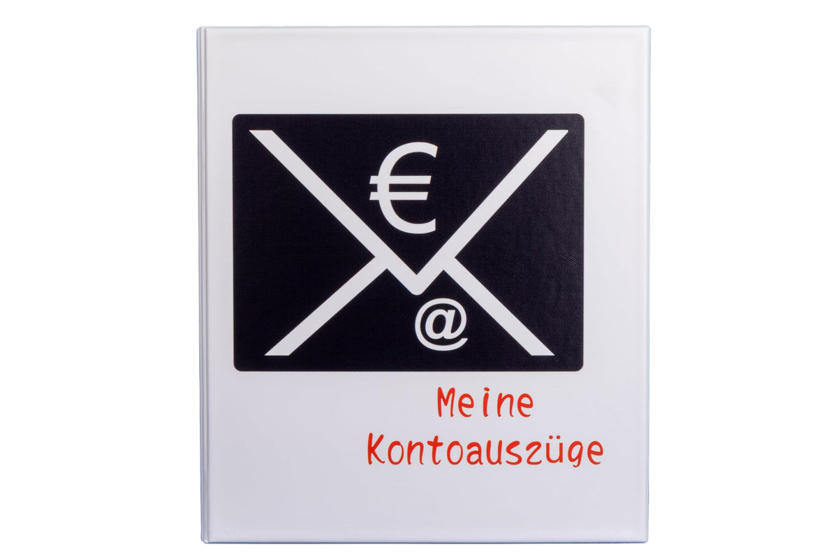 Meine Kontoauszüge – PVC Motivordner mit 2-Ring-Mechanik